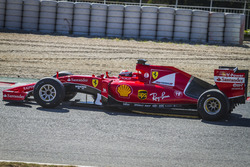Kimi Raikkonen, Ferrari, avec les pneus Pirelli 2017