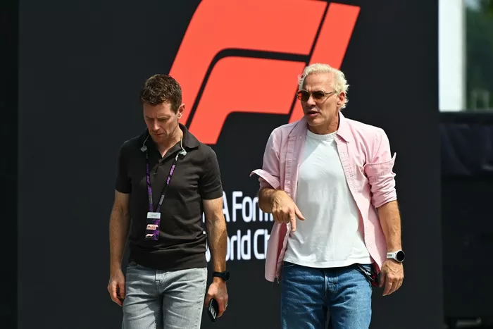 Anthony Davidson arrives in the paddock., Jacques Villeneuve arrives in the paddock.