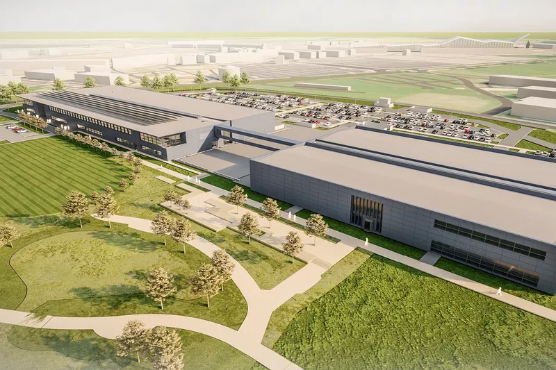 Aston Martin Silverstone factory rendering