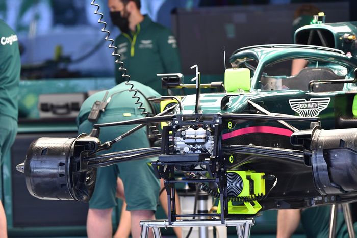 Detalle del Aston Martin AMR21