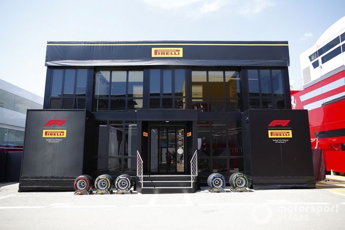 La zona de hospitalidad de Pirelli