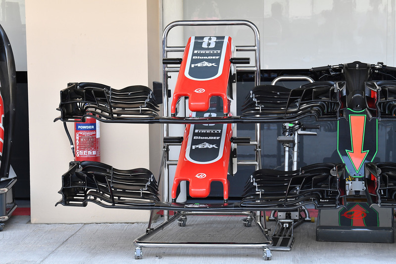 Haas F1 Team VF-18 nose and front wings