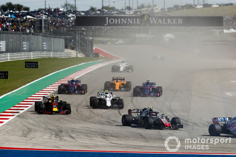 Kevin Magnussen, Haas F1 Team VF-18, Max Verstappen, Red Bull Racing RB14, Sergey Sirotkin, Williams FW41, Brendon Hartley, Toro Rosso STR13, Pierre Gasly, Scuderia Toro Rosso STR13, Stoffel Vandoorne, McLaren MCL33...