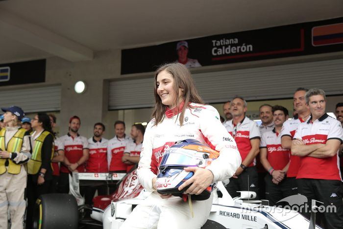 Tatiana Calderón, Sauber C37 piloto de prueba