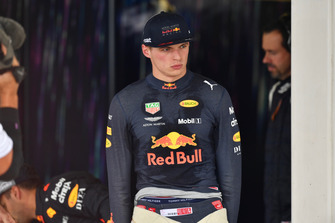 Max Verstappen, Red Bull Racing dans le parc fermé