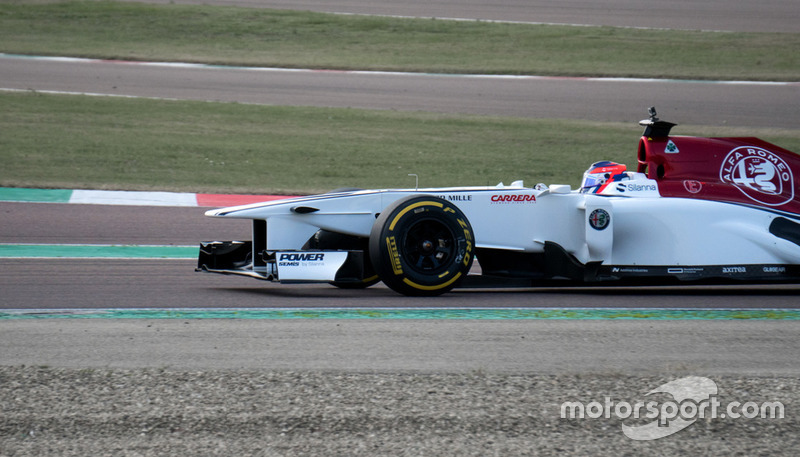 Colombian Racing Driver Tatiana Calderón, Formula 1 Sauber Testing