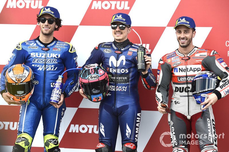 Maverick Viñales, Álex Rins, Andrea Dovizioso