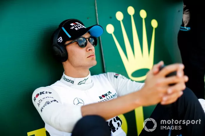 George Russell, Williams Racing, sulla griglia