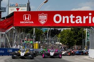 Colton Herta, Andretti Global c/ Curb-Agajanian Honda, Kyle Kirkwood, Andretti Global Honda