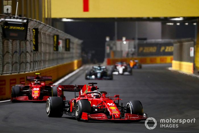 Charles Leclerc, Ferrari SF21, Carlos Sainz Jr, Ferrari SF21