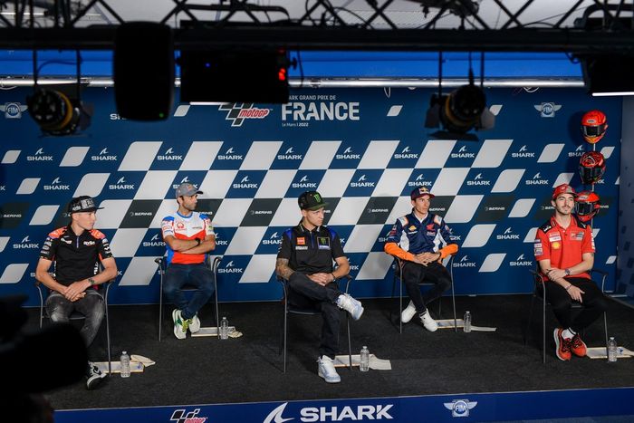 Aleix Espargaro, Aprilia Racing, Johann Zarco, Pramac Racing, Fabio Quartararo, Yamaha Factory Racing, Marc Marquez, Repsol Honda Team, Francesco Bagnaia, Ducati Team