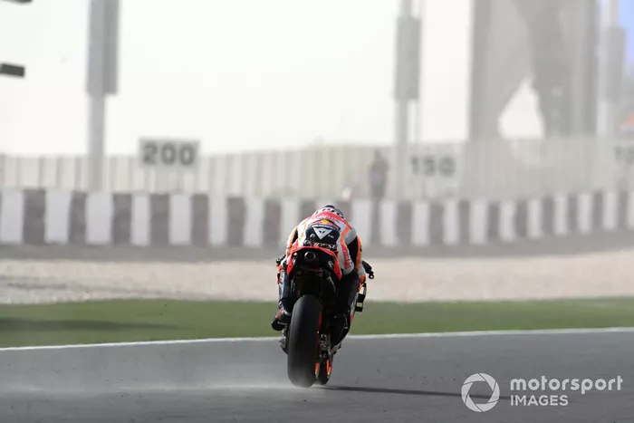 Stefan Bradl, Repsol Honda Team, dust