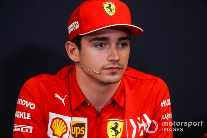 Charles Leclerc, Ferrari alla conferenza stampa