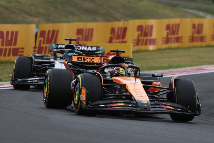 Oscar Piastri, McLaren, George Russell, Mercedes