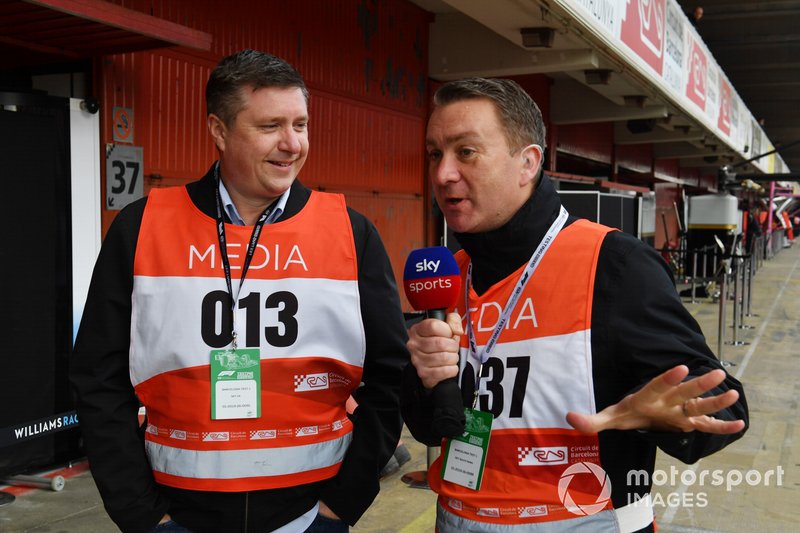 David Croft, Sky TV Commentator and Craig Slater, Sky TV Reporter