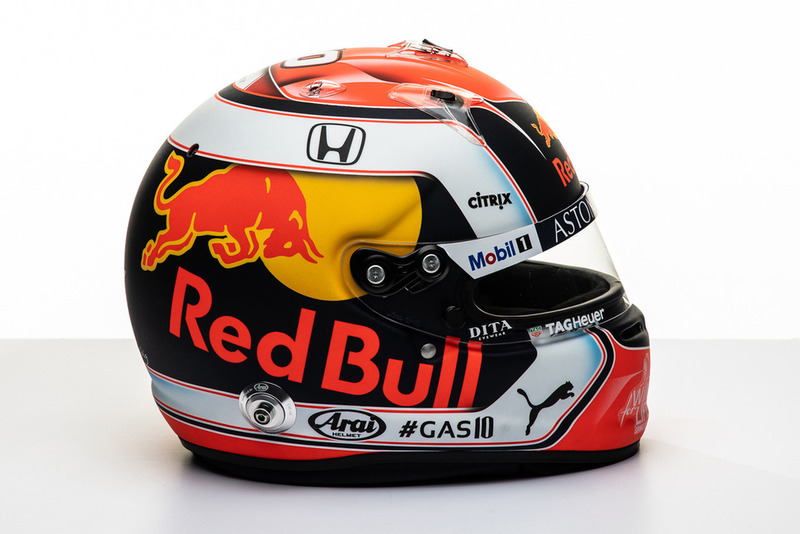 2019 helmet of Pierre Gasly