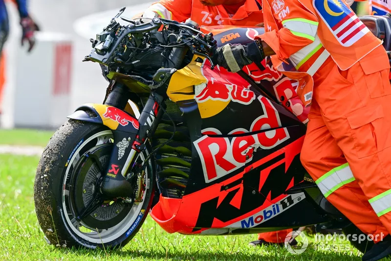 Brad Binder, Red Bull KTM Factory Racing crashfiets