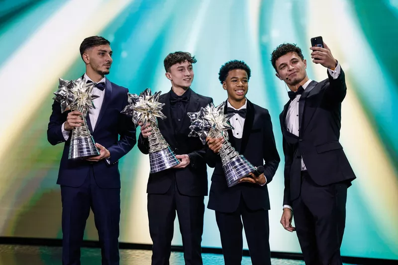  Kenzo Craigie, Champion Kart Junior, Giuseppe Palomba, FIA Karting, Ethan Jeff-Hall, FIA Karting, Lando Norris, McLaren