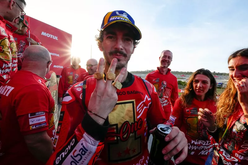 World champion Francesco Bagnaia, Ducati Team
