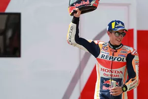 Podium: third place Marc Marquez, Repsol Honda Team