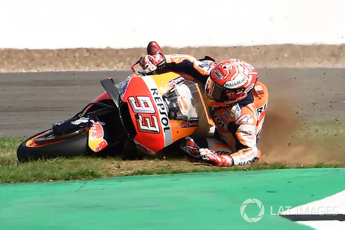 Marc Marquez, Repsol Honda Team crash