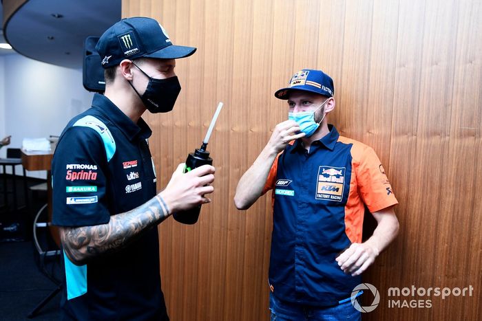 Brad Binder, Red Bull KTM Factory Racing, Fabio Quartararo, Petronas Yamaha SRT