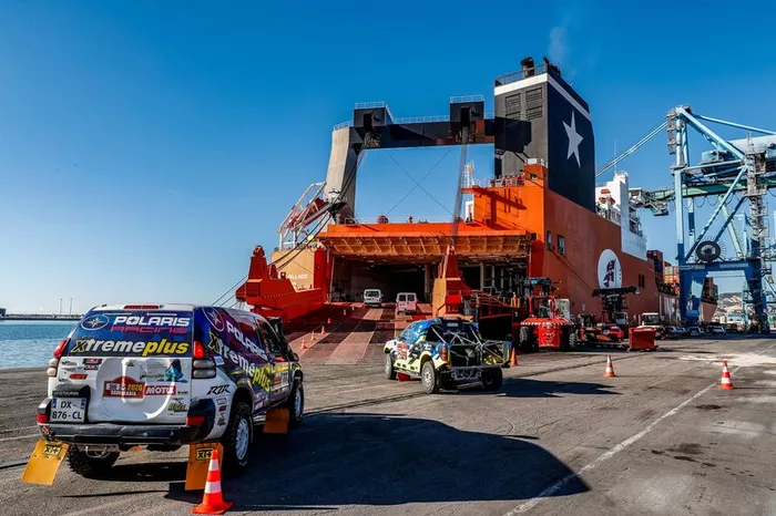 Embarque en Marsella del Dakar 2020