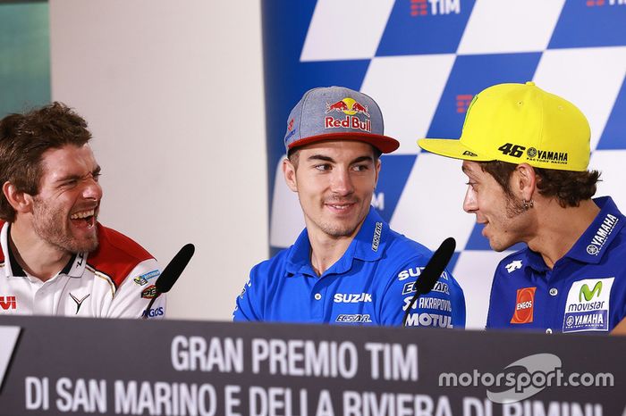Cal Crutchlow, Maverick Viñales y Valentino Rossi