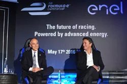 Alejandro Agag, CEO Formula E, Francesco Starace, CEO General Manager Enel Group