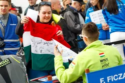 Fans at the autograph session