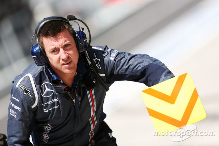 Mecánico de Williams en los boxes