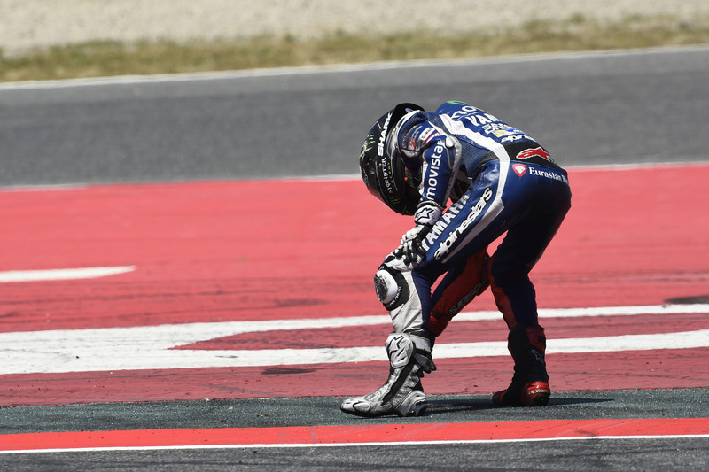 Sturz: Jorge Lorenzo, Yamaha Factory Racing