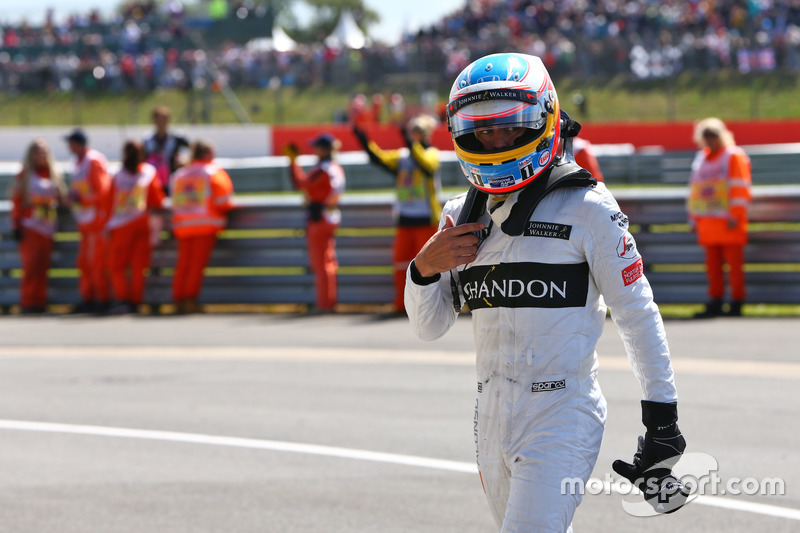 Fernando Alonso, McLaren in parc ferme