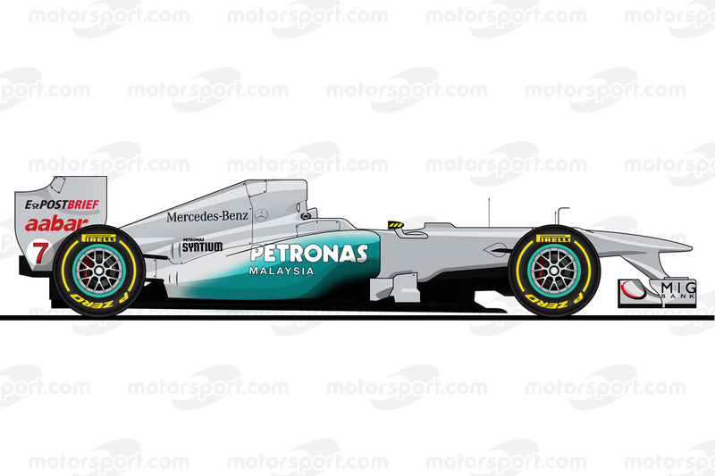 Michael Schumacher tarafından 2011'de kullanılan Mercedes W02