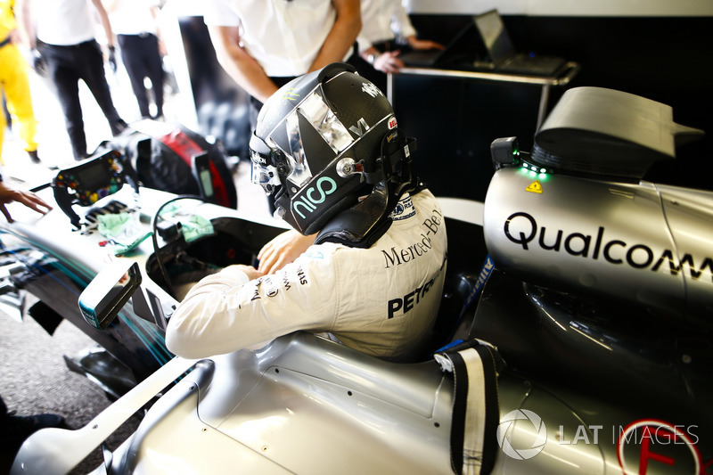 Former World Champions, Keke Rosberg and his son Nico Rosberg, prepare to lap the circuit in their title winning cars