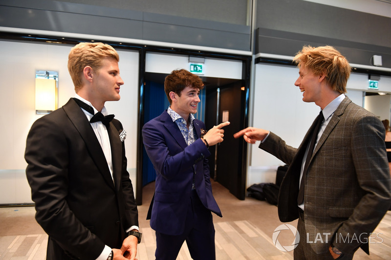 Marcus Ericsson, Sauber, Charles Leclerc, Sauber and Brendon Hartley, Scuderia Toro Rosso