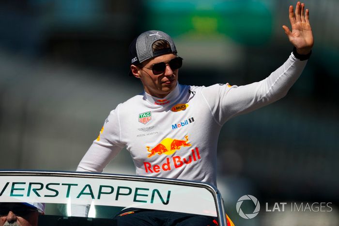 Max Verstappen, Red Bull Racing, in the drivers parade