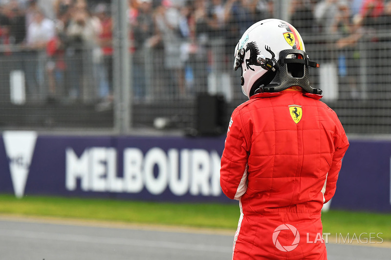 Sebastian Vettel, Ferrari in parc ferme