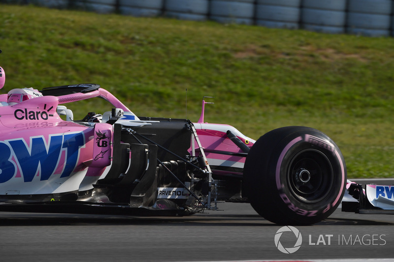 Nicholas Latifi, Force India VJM11 avec des capteurs aéro