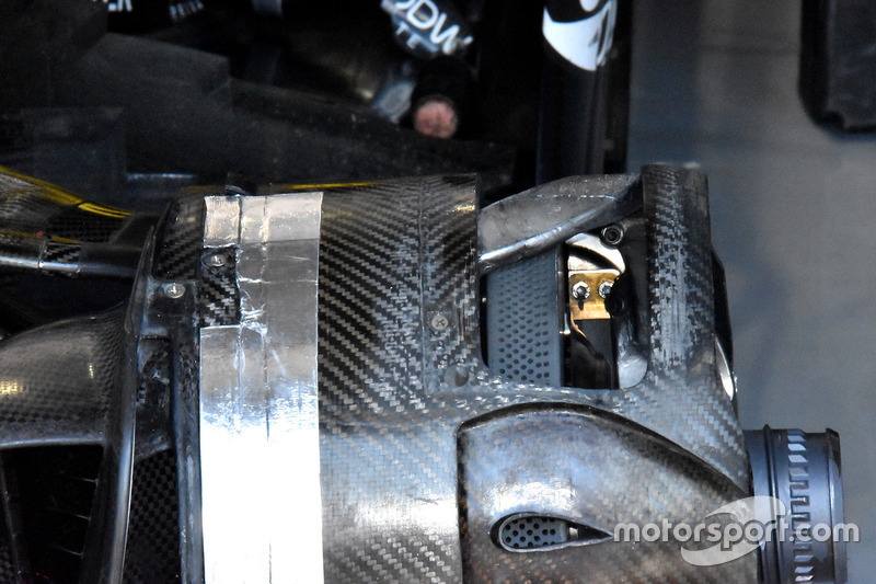 Detalle de freno del Renault Sport F1 Team R.S. 18