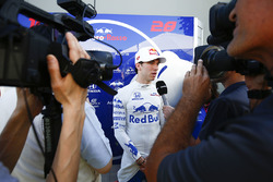 Pierre Gasly, Toro Rosso, gives an interview