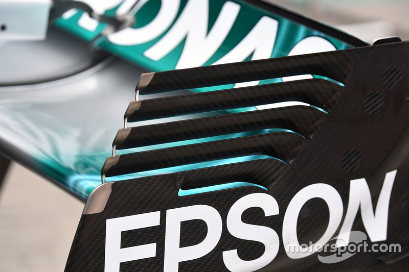 Mercedes-Benz F1 W08  rear wing detail