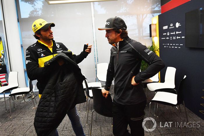 Carlos Sainz Jr., Renault Sport F1 y Fernando Alonso, McLaren