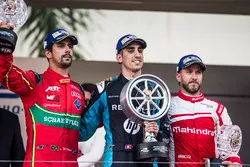 Podium: 1. Sébastien Buemi, Renault e.Dams; 2. Lucas di Grassi, ABT Schaeffler Audi Sport; 3. Nick H