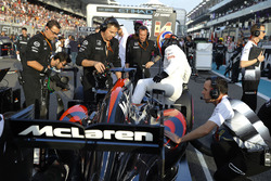 Fernando Alonso, McLaren in der Startaufstellung