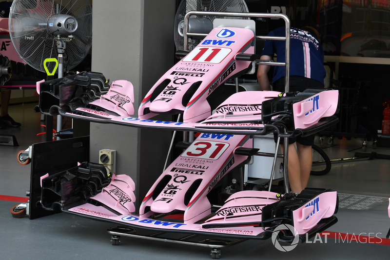 Sahara Force India VJM10, Nase und Frontflügel