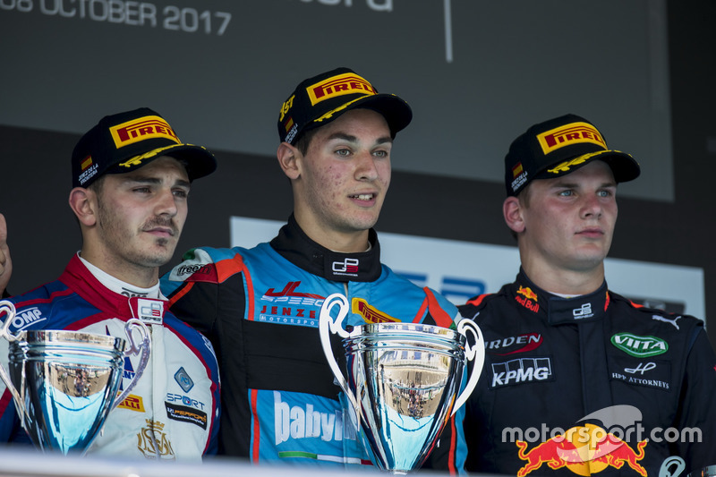 Podium: Dorian Boccolacci, Trident, Alessio Lorandi, Jenzer Motorsport, Niko Kari, Arden International