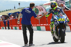 Ganador de la pole Valentino Rossi, Yamaha Factory Racing