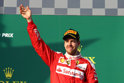 Podio: terzo, Sebastian Vettel, Ferrari