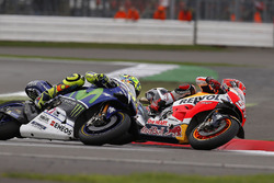 Marc Marquez, Repsol Honda Team; Valentino Rossi, Yamaha Factory Racing